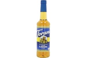 Torani Sugar Free Caramel Classic Syrup, Pet Bottle, 750 milliliters