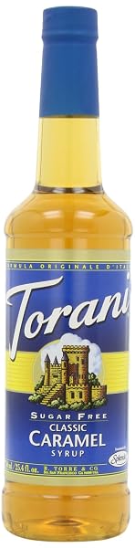 TORANI SUGAR FREE SYRUP, CLASSIC CARAMEL, 25.4 OUNCE...