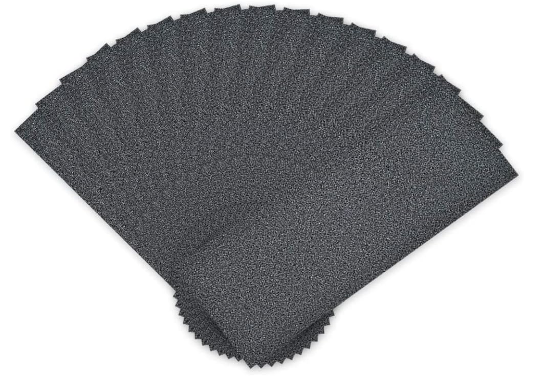 MACHSWON Wet Dry Waterproof Sandpaper Assortment 3.6-inch X 9-inch Abrasive Paper Sheets for Wood Furniture Metal Automotive Polishing use 220 Grits 15pcs
