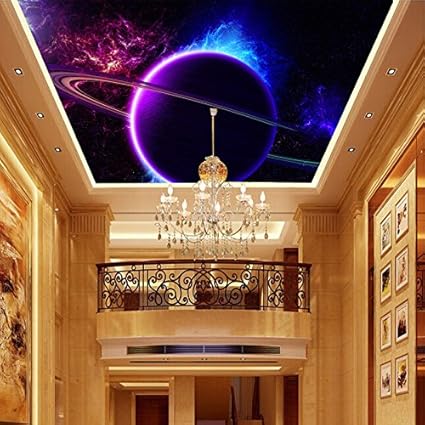 Fei S Ktv Bar Cosmic Star Ceiling Murals Wallpaper 3d Living Room