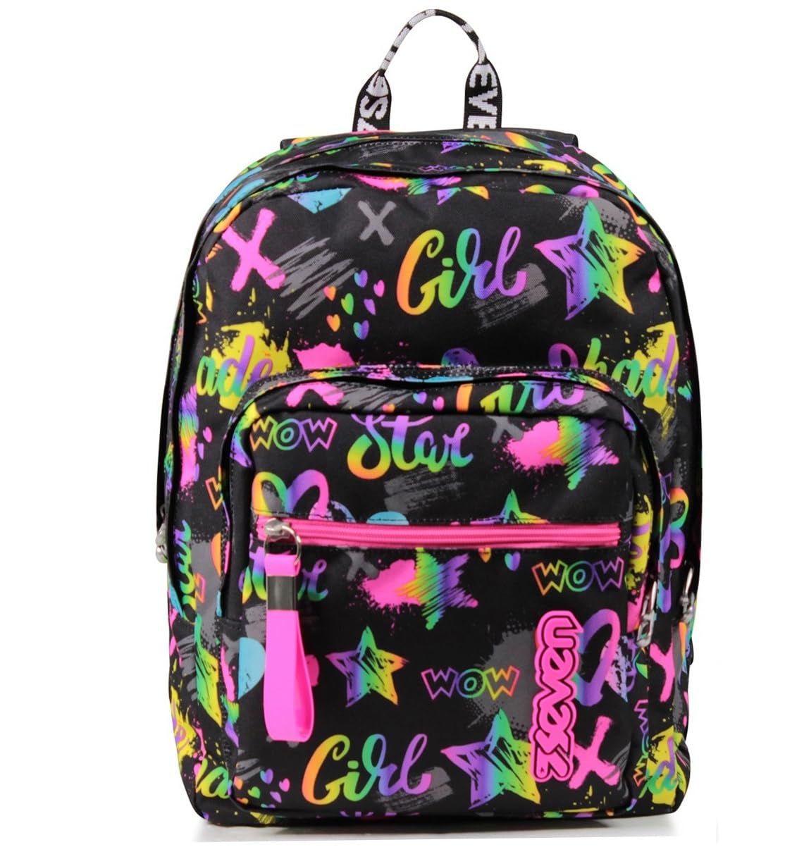 Zaino Extra Fit Seven, Iridescent , Nero, Scuola e Tempo Libero