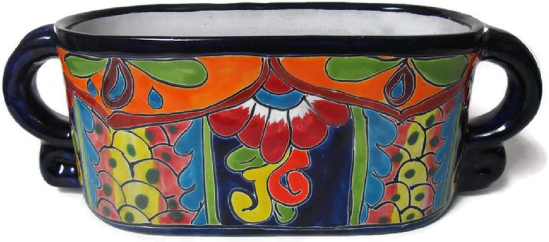 Talavera Window Box with Handles Small (Talavera)