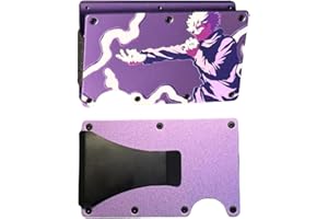 Zenin Decor | Gojo Money Clip Wallet Hollow Purple - Japanese Jujutsu Merch - Anime Wear, Card Holder, Christmas Gift