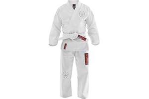Heika BJJ Gi for Men & Women Brazilian Jiu Jitsu GI 350 GSM Jiu Jitsu Kimono Jacket, Pants and Belt for Martial Arts Training