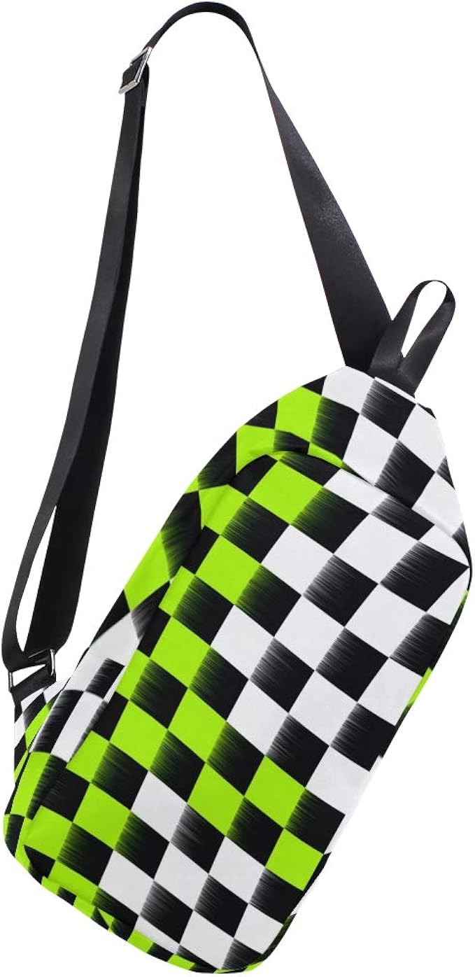 checkered sling bag