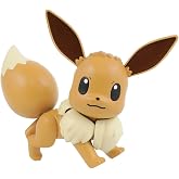 BANDAI Hobby Pok&eacute;mon Eevee Model Kit - Easy Assembly Snap-Together Plastic Model - Eevee Evolution Plush - No Glue Required, Highly Detailed Collectible Figure Toy for Kids &amp; Fans