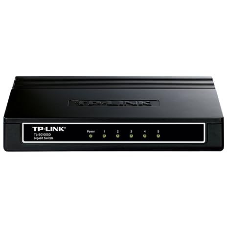 TP-Link Netzwerk tl-sg1005d 5 Anschluss Gigabit Switch 10/100/1000 M RJ45 Ports Retail Kunststoff Fall