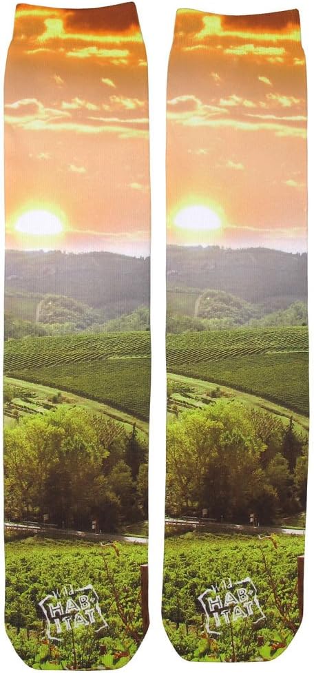 Wild Habitat Vineyard Sublimation Tube Socks