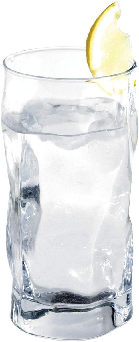 Bormioli Rocco 340360 Sorgente Longdrinkglas, 450ml, Glas, transparent, 6 Stück