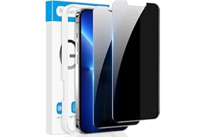 Fotbor for iPhone 14 Plus & iPhone 13 Pro Max Privacy Screen Protector, 2 Pack Privacy Screen, Anti Spy Tempered Glass Film with Easy to Install Kit, 6.7 Inch