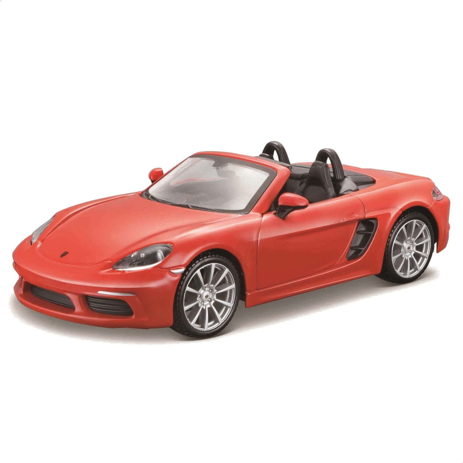 Bburago Random Assortment Porsche 718 Boxster 1:24 scale, diecast replica with opening doors, random assortment, officially licensed by Porsche