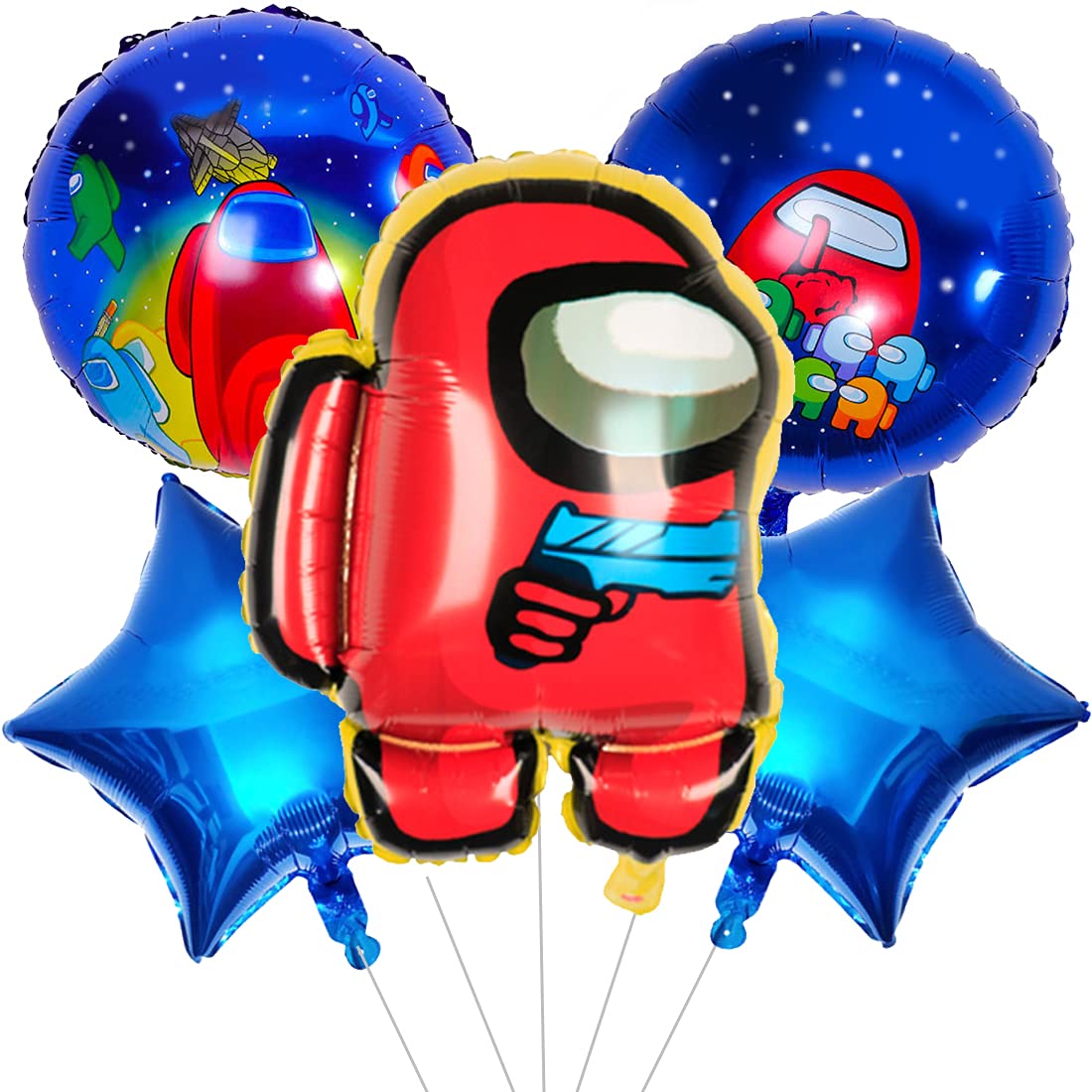 Buy Game Among us Theme Party Balloon Miotlsy 6pcs Game Themed Cartoon