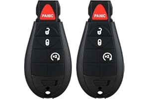 Kilessgo Fits for Dodge Ram 1500 Classic 2016 2017 2018 2019 Key Fob GQ4-53T 433MHz 46 4 Buttons(Set of 2)