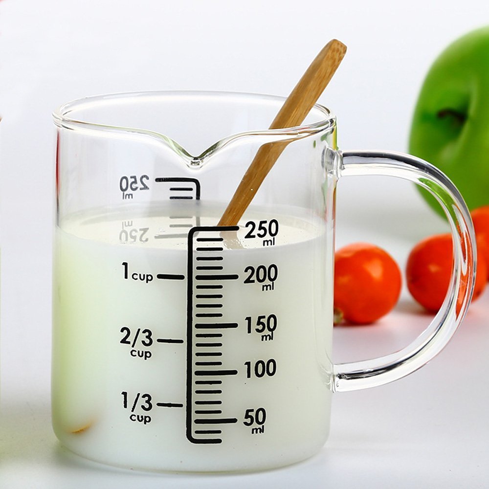 Compra asentechuk® Transparente Cristal Digital leche taza de ...