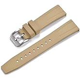 Aoeiwv FKM Rubber Watch Bands Quick Release Fluororubber Strap 20mm 22mm Premium Soft Durable Breathable Sporty FKM Rubber Watch Strap Replacement Band for Men Women