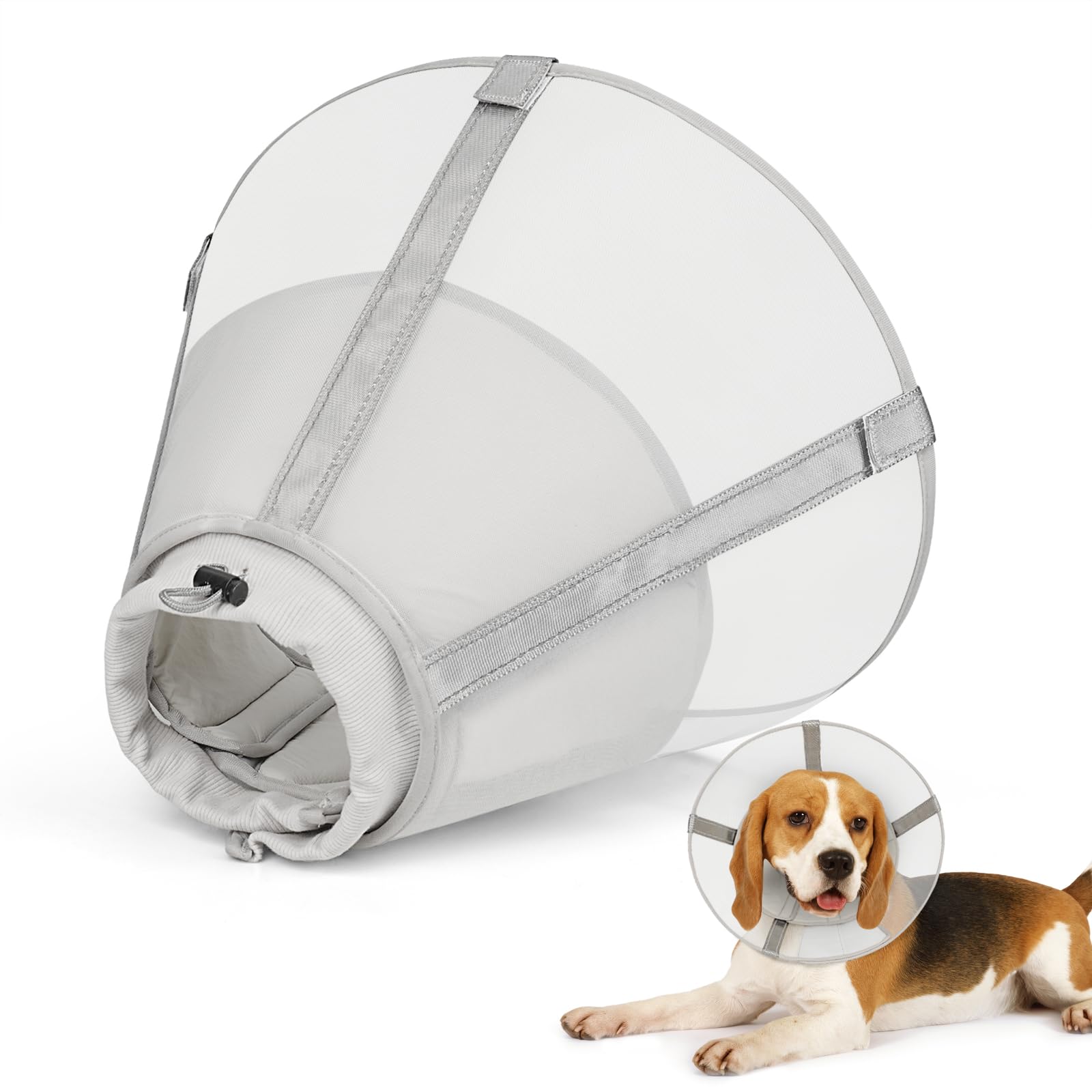 Photo 1 of Joypig Dog Cone Collar to Stop Licking: Soft Mesh Recovery Collar After Surgery with Detachable Pad, Elizabeth Cone Alternative for Large Medium, Small Dogs, Normal Eating and Drinking (XS)1050344035
LPNPMEQ3712477
