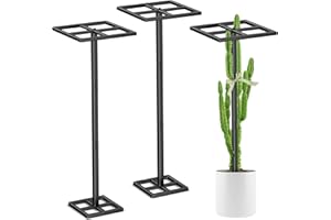 ODSNANIE 2 Pcs Metal Dragon Fruit Trellis, Durable Adjustable Dragon Fruit Stand Gardening Support for Vertical Climing Plants Trees Cactus Garden Outdoor Indoor Potted Support 8''×12''×45''