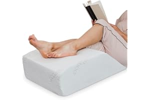 Zen Bamboo Wedge Pillows for Sleeping - Luxury Foam Leg Elevation Pillow for Leg & Back Discomfort w/Removable Cover