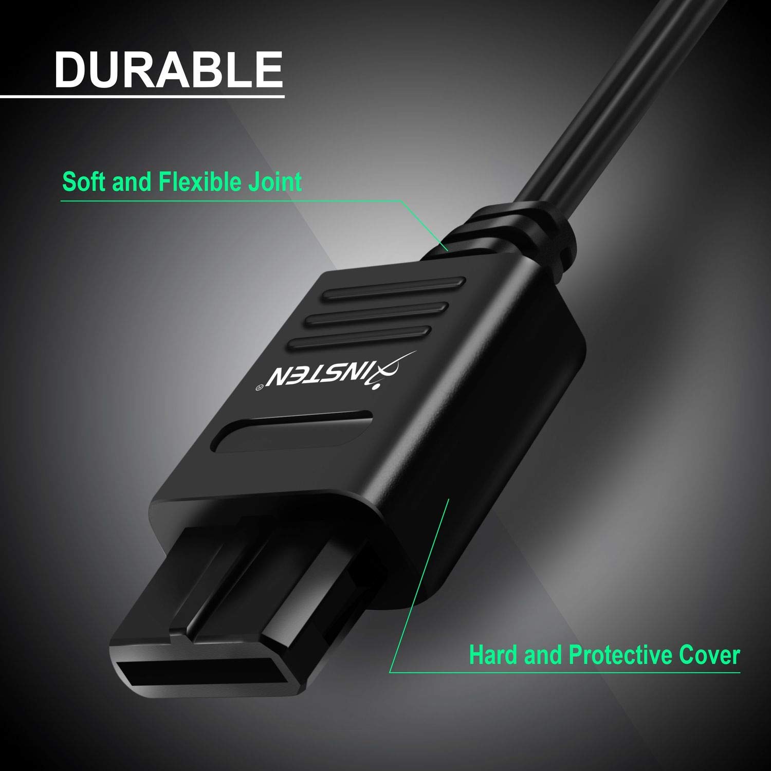 Insten AV Composite Cable compatible with Nintendo 64 N64 / GameCube GC / Super Nintendo SNES, Black: Video Games