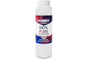 Vaxxen Labs 100% Pure Acetone (16 Fl/Oz) - Made in USA, Professional Strength Nail Polish Remover for Nail Polish, Gels, Acrylic and Sculptured Nails Clear