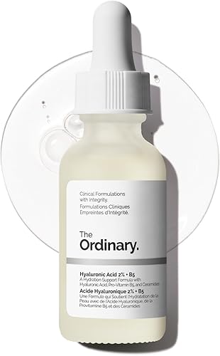 The Ordinary Hyaluronic Acid 2% + B5 (with Ceramides), Multi-Depth Hydration Serum for Plumper, Smoother Skin