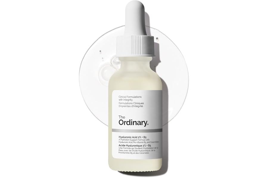 The Ordinary Hyaluronic Acid 2% + B5 (with Ceramides), Multi-Depth Hydration Serum for Plumper, Smoother Skin