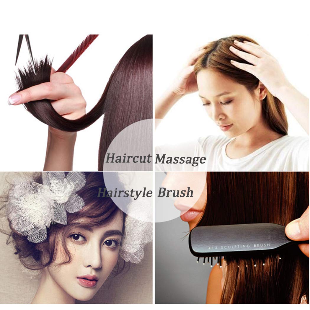 JONKY Vintage Alloy Paint U Shape Black Hair Side Combs Hair Tools for Hairstyle Hair Accessories Hair Side Combs Updo Combs Work Party Gifts for Women and Girls （Black） : Beauty