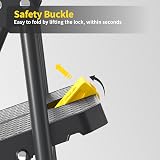 KINGRACK 3 Step Ladder Folding Anti Slip Pedals Handrails Lightweight view 3