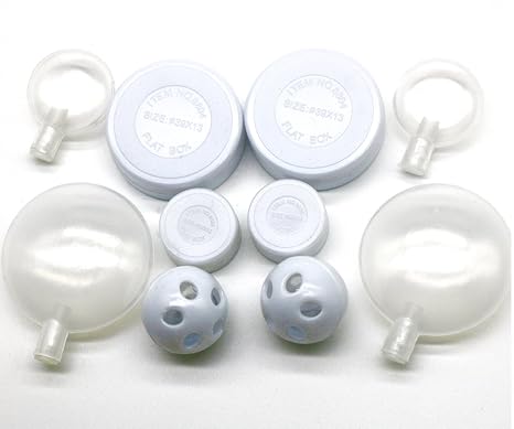 Kebinfen 10 Stück Quietscher Rasselkugeln Rasseldosen Reparatur Fix für Hund Haustier Baby Spielzeug Noise Maker