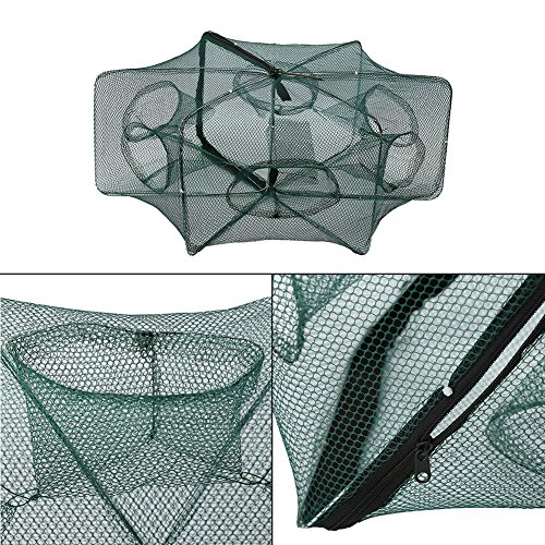 image for VGEBY1 Fishing Pot, 6/12 Holes Fishing Trap Bag Automatic Fishing Net 