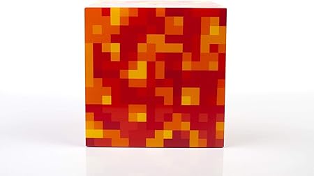 Minecraft Lava Block Led Mood Light Minecraft Lava Lamp Mood Lighting Usb Or Battery Powered Collectible Minecraft Mood Lamp White Mood Light Led Minecraft Lava Block 6 Inches Tall Amazon Ca Home