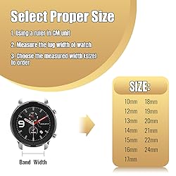 Winfox Stainless Steel Mesh Watch Band for Men