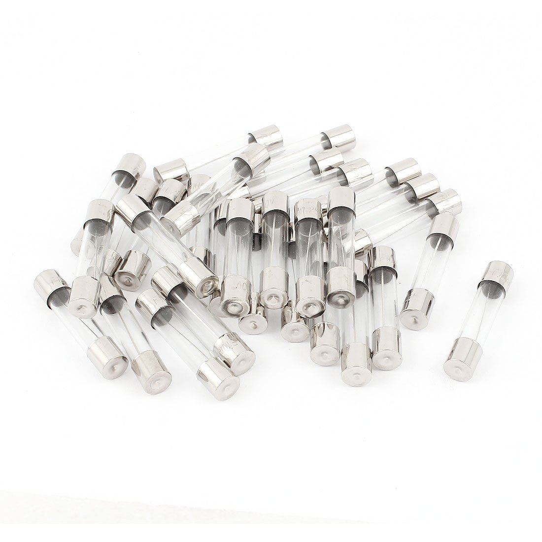 sourcingmap 250V 7Amp Fast Quick Blow Glass Tube Fuses 6mm x 30mm 30 Pcs