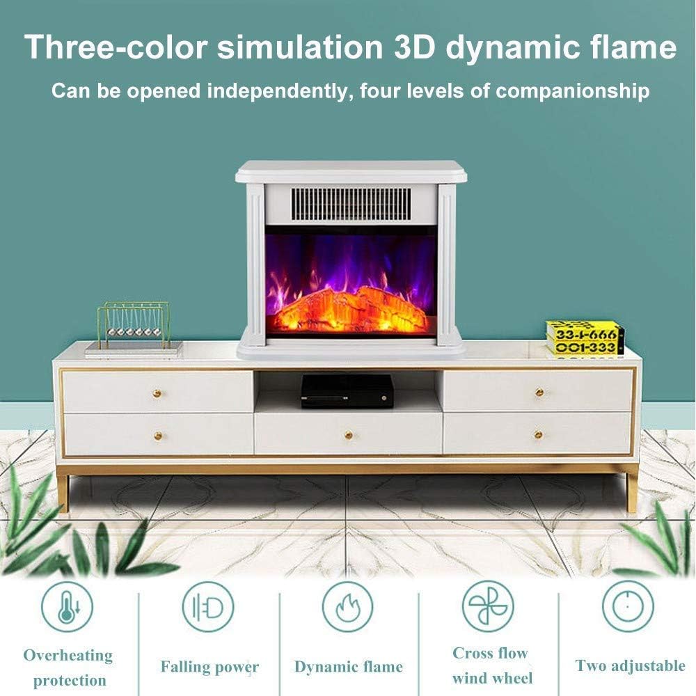 YAMMY Estufa eléctrica Calefacción Chimenea Sistema de Apagado de