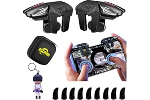 Mobile Game Triggers 13 in 1 Combo for iPhones & Android Phones, 4 Gaming Triggers Mobile Phone Game Controller for PUBG/Kniv