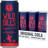 Wild Bill's Original Cola 12-Pack, Cane Sugar | 12 oz 12-pack. Pure cane sugar, no HFCS. Caffeine-free, gluten-free, vegan. Original cola.