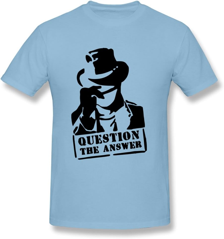 KEMING Men's Question The Answer Detective T-shirt