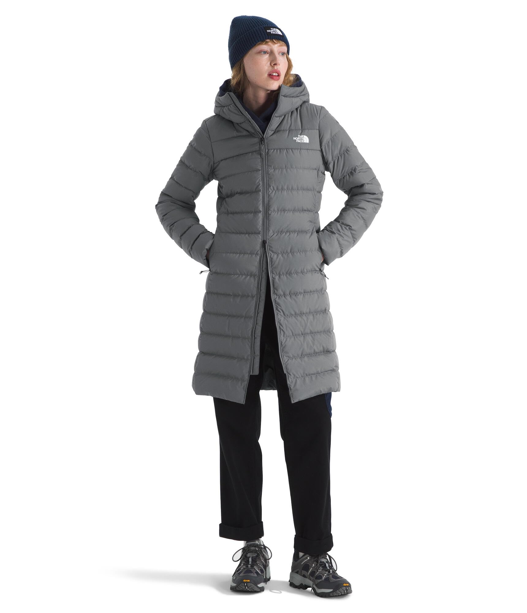 The North Face Women’s Aconcagua Parka | Wind Resistant, Water Repellent, 600 Fill Waterfowl Down Insulation, Adjustable 3 Piece Hood, Smoked Pearl, X-Small