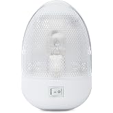Lumitronics RV 12V Oval Single Dome Light, Switch, Clear Lens (White) | 12V interior dome light for RV cabins and bunks. On/off switch, removable lens. Low-draw, long-life.