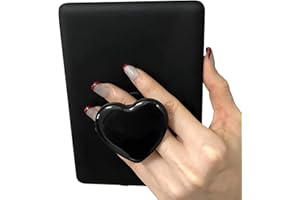 Gowjaw Cute Heart Expandable Collapsible Grip Stand Holder for Kindle eReaders iPhone and Smartphone(Black)