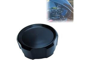 JCSUMRID Front Brake Fluid Reservoir Cap CNC Aluminum Oil Cap Cylinder Cover Motorcycle Accessories Universal Replacement for Yamaha Kawasaki Suzuki Honda (Black)