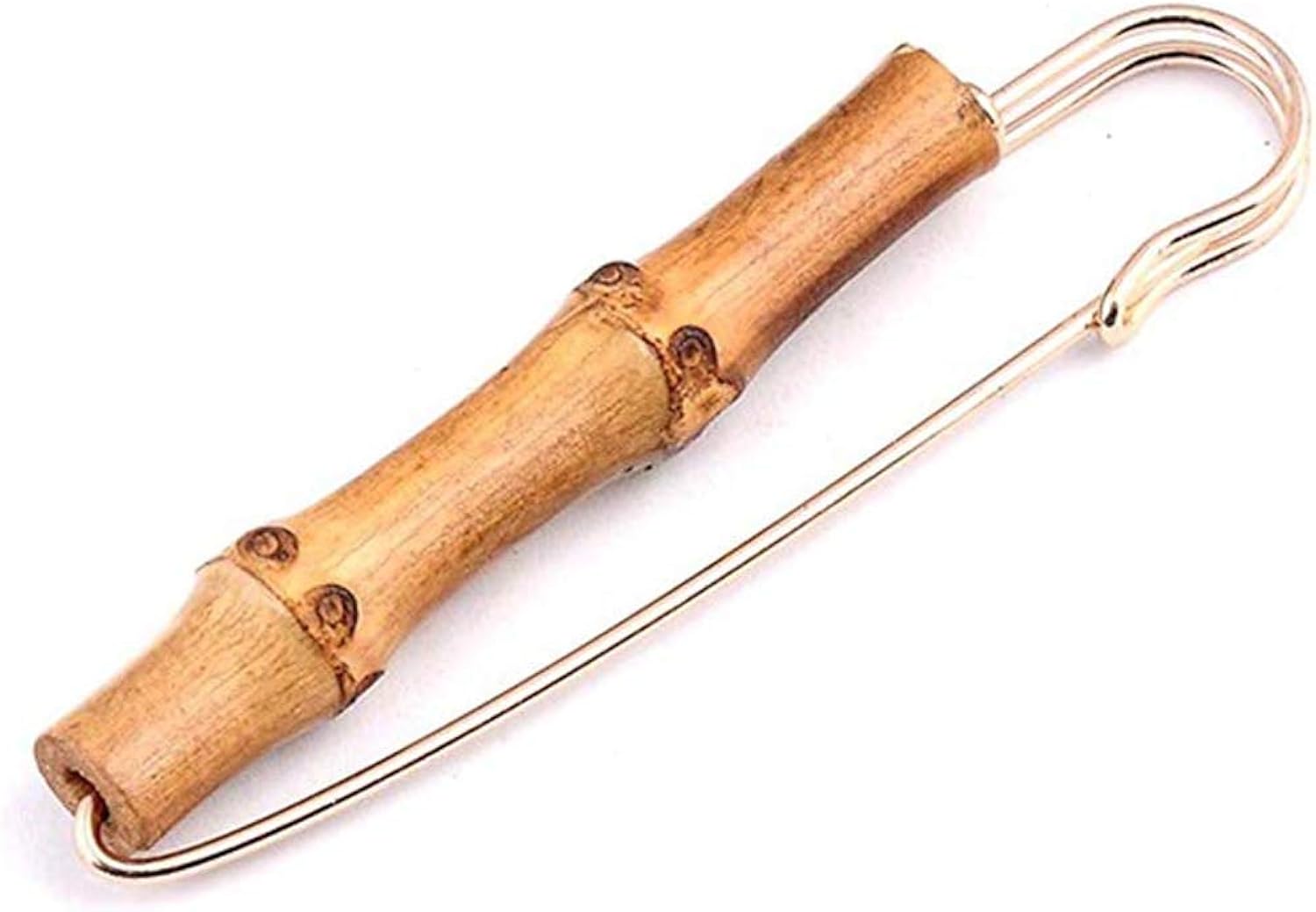 2 Pcs Vintage Bamboo Sweater Shawl Clips Cardigan Collar