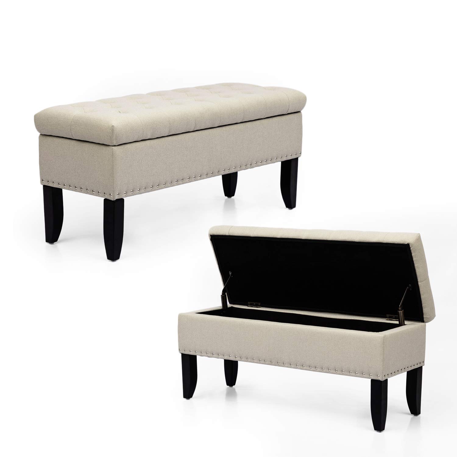 Best storage ottoman tufted nailhead