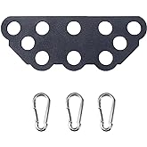 KORIKAHM Multi-Grip LAT Pull Down Bar for Home Gym Fitness, Spreader Plate LAT Pulldown Attachments for Pulley System Cable Machine, Double to Single Cable Attachment Exercise Handle
