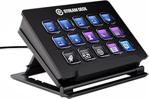 Elgato Stream Deck Classic - Live production controller with 15 customizable LCD keys and adjustable stand, trigger actions in OBS Studio, Streamlabs, Twitch, YouTube and more, works with PC/Mac