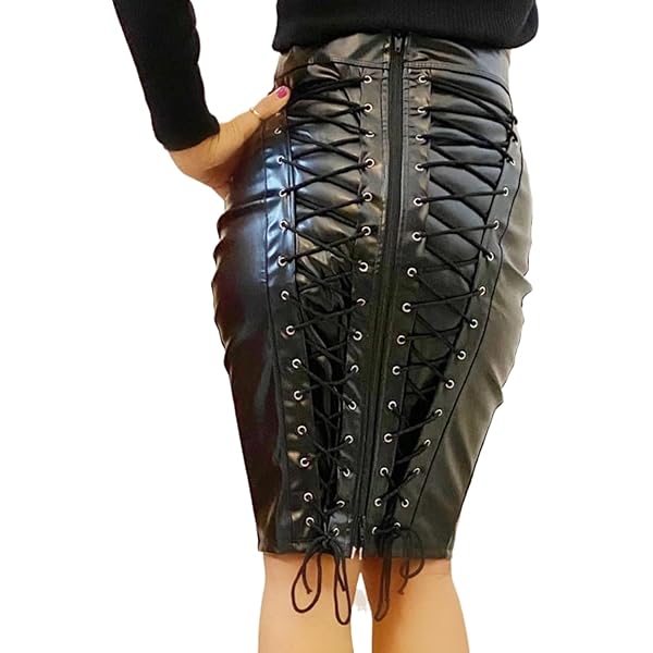 Amazon.com: Eimee Handmade Real Leather Pencil Skirt for