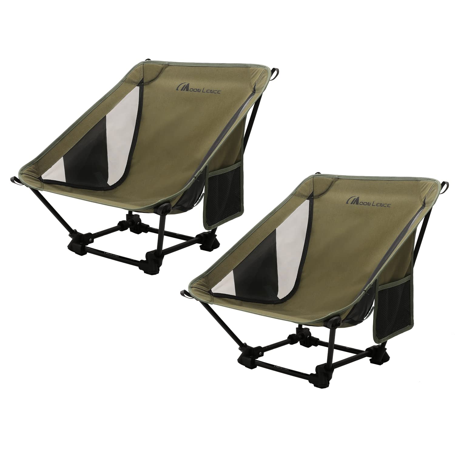 Moon Lence アウトドアチェア グリーン2個セットの商品画像