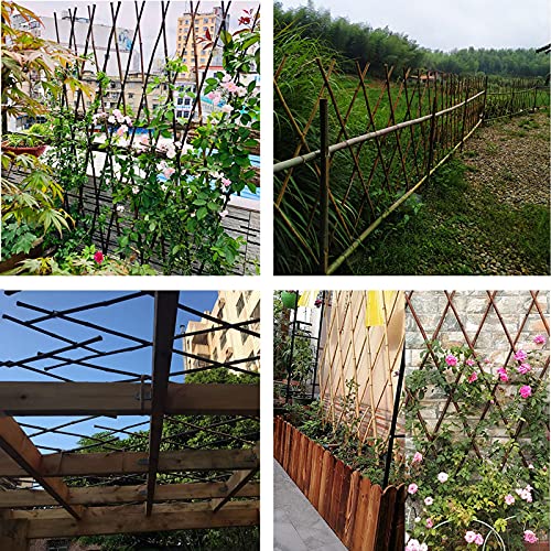 Pillows-RJF Gartenzaun, Ausbaufähig Pflanzenwand Beeteinfassung Dekorativ Gartenabgrenzung Abnehmbar Holzzaun für… – Bild 7