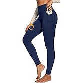 IUGA Compression Fleece Lined Leggings Women No Front Seam Thermal Leggings for Women Tummy Control High Waist Yoga Pants