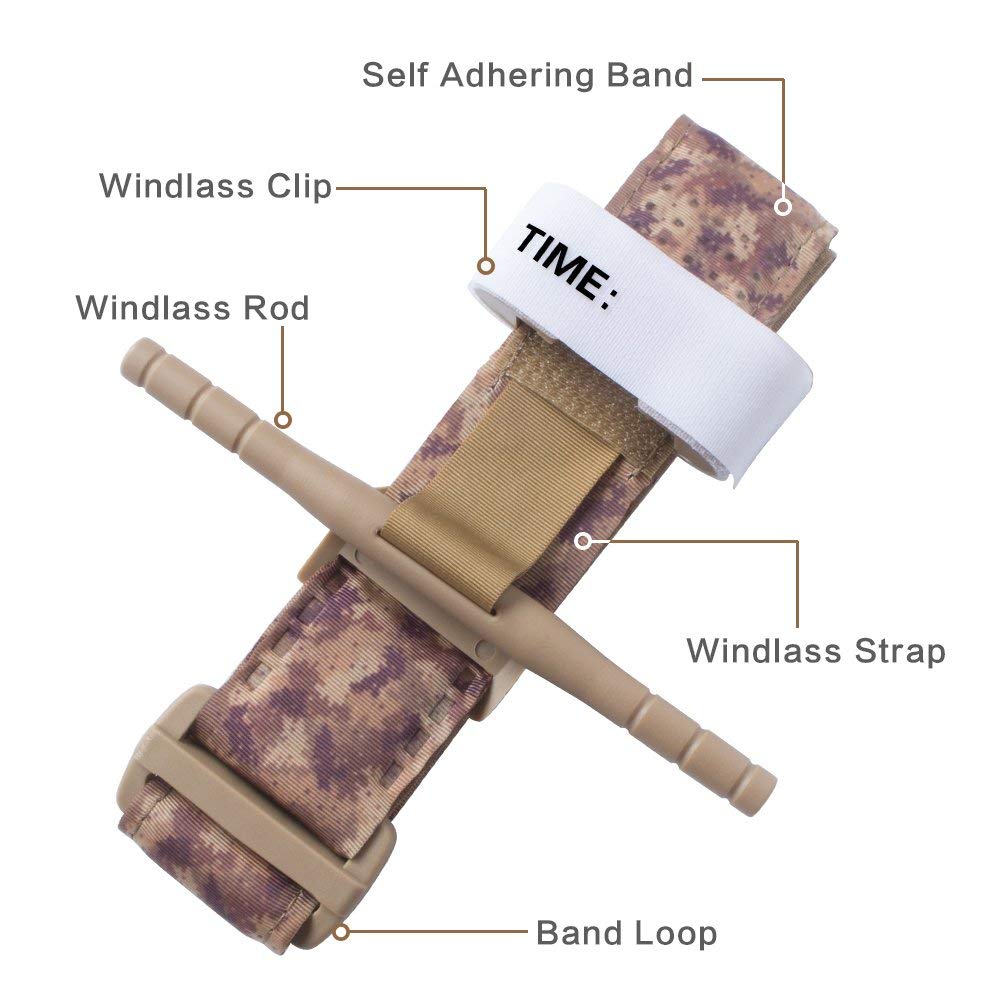 Tourniquet：Emergency Tourniquets, Combat Medical Tourniquet, Hiking First Aid Kit Military Tactical Tourniquet for Bleeding Control, Life Saving Hemorrhage Control, School Training (Army Green): Industrial & Scientific